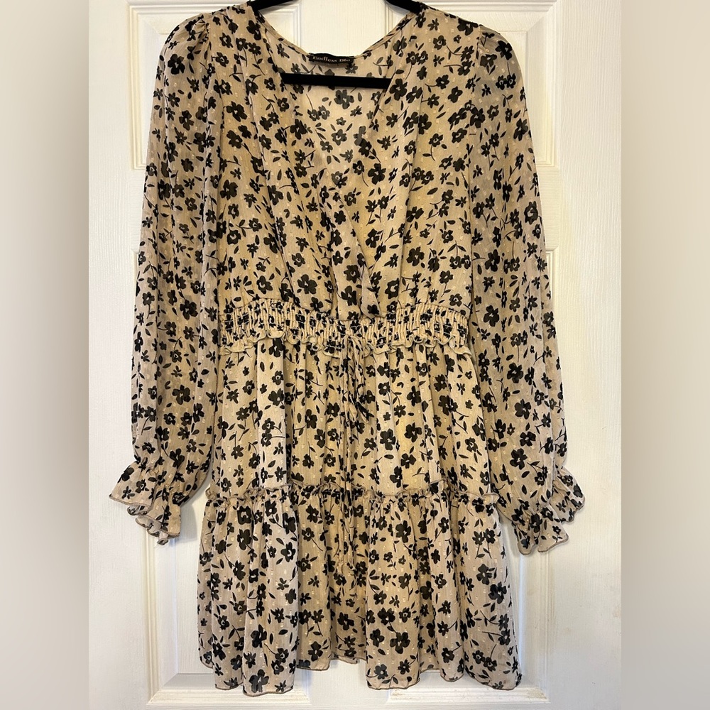 Floral long sleeve dress